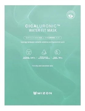 Тканевая маска для лица с экстрактом центеллы азиатской и гиалуроновой кислотой Cicaluronic Water Fit Mask 24г