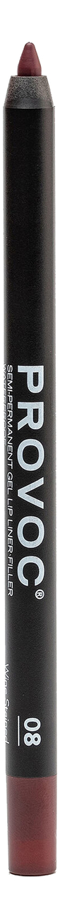 Полуперманентный гелевый карандаш для губ Gel Lip Liner Filler 1,2г: 08 Wine Stained