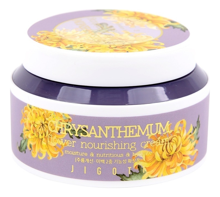 Питательный крем для лица с экстрактом хризантемы Chrysanthemum Flower Nourishing Cream 100мл уход за лицом jigott крем для лица хризантема chrysanthemum flower nourishing cream