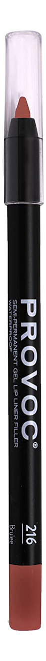 Полуперманентный гелевый карандаш для губ Gel Lip Liner Filler 1,2г: 216 Brulee полуперманентный гелевый карандаш для губ gel lip liner filler 1 2г 022 sinful