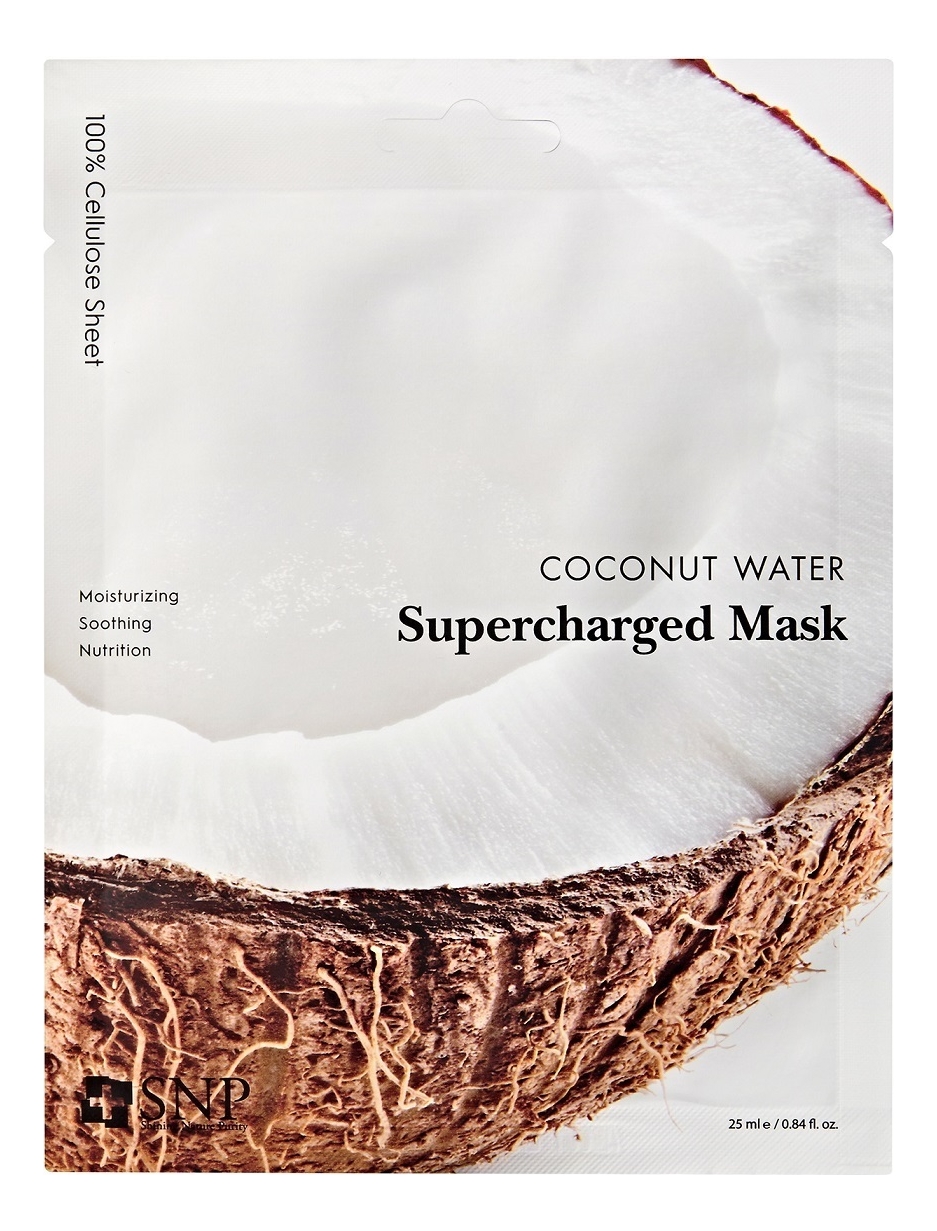 Увлажняющая тканевая маска для лица с кокосовой водой Coconut Water Supercharged Mask 25мл