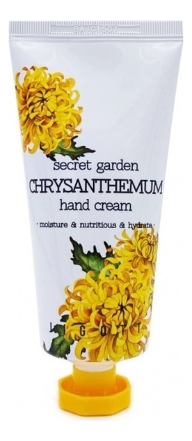 Крем для рук с экстрактом хризантемы Secret Garden Chrysantheum Hand Cream 100мл jigott крем для рук увлажняющий и питающий с экстрактом хризантемы корея secret garden chrysantheum hand cream 100 мл