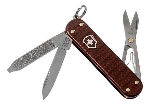 

Нож-брелок Classic SD Precious Alox Hazel Brown 58мм, 5 функций 0.6221.4011G