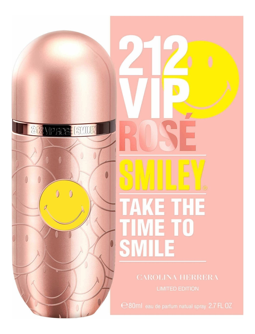 Carolina Herrera 212 vip rose smiley купить элитные духи для женщин в  Москве, Каролина Херрера парфюм класса люкс по выгодной цене в  интернет-магазине, смотреть отзывы и фото на Randewoo.ru