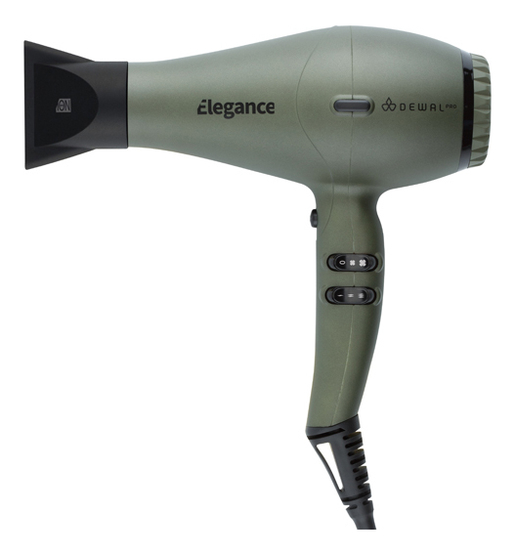 Фен для волос Pro Elegance 03-9010 Olive 2300W (2 насадки) dewal pro elegance 03 9010 olive 2300 вт