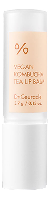 Веганский бальзам для губ с чаем комбуча Vegan Kombucha Tea Lip Balm 3,7г набор hello kombucha крем эссенция комбуча 150мл бальзам для губ комбуча vegan kombucha tea lip balm 3 7гр мыло комбуча vegan kombucha tea creamy wash bar 100гр маска lovbod 7мл