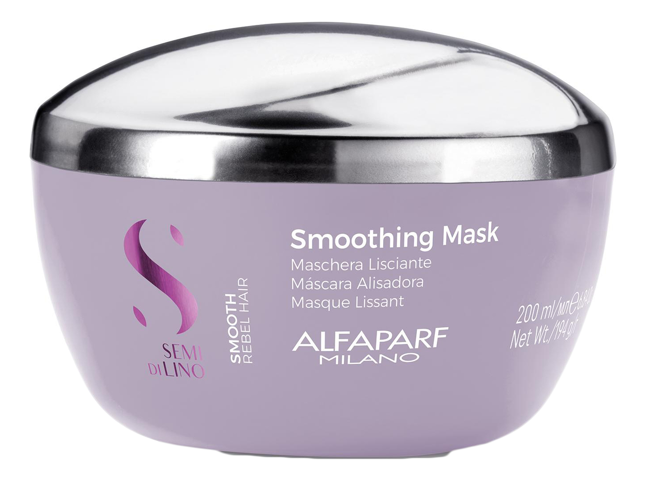 Разглаживающая маска для непослушных волос Semi di Lino Smooth Smoothing Mask: Маска 200мл