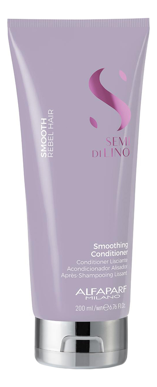 разглаживающий кондиционер для непослушных волос semi di lino smooth smoothing conditioner кондиционер 1000мл Разглаживающий кондиционер для непослушных волос Semi di Lino Smooth Smoothing Conditioner: Кондиционер 200мл