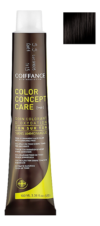 

Натуральный безаммиачный крем-краситель для волос Color Concept Care 100мл: 1.0 Черный натуральный, Натуральный безаммиачный крем-краситель для волос Color Concept Care 100мл
