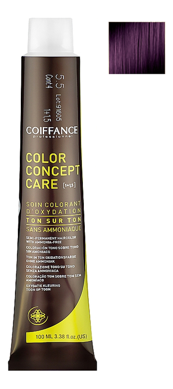 

Натуральный безаммиачный крем-краситель для волос Color Concept Care 100мл: 5.20 Светлый шатен ярко-фиолетовый, Натуральный безаммиачный крем-краситель для волос Color Concept Care 100мл