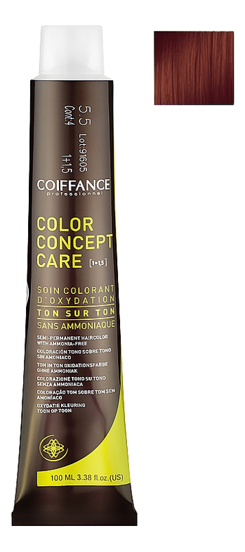Натуральный безаммиачный крем-краситель для волос Color Concept Care 100мл: 6.54 Темно-русый махагоново-медный от Randewoo