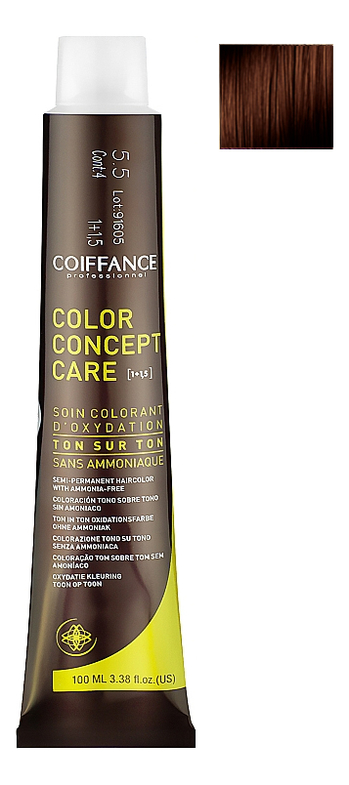 

Натуральный безаммиачный крем-краситель для волос Color Concept Care 100мл: 6.4 Темно-русый медный, Натуральный безаммиачный крем-краситель для волос Color Concept Care 100мл