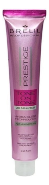 Перманентная крем-краска для волос без аммиака Prestige Tone On Tone 100мл