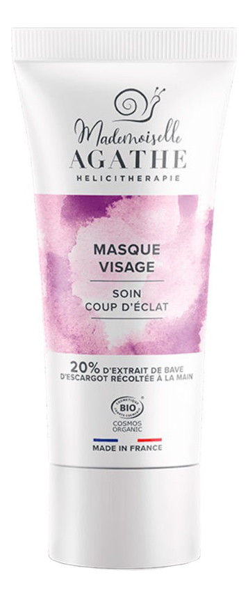Купить Осветляющая маска для лица Masque Visage Soin Coup D'Eclat 75мл, Mademoiselle Agathe