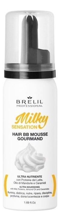 цена Ультра питательный мусс для волос Milky Sensation Hair ВВ Mouse Gourmand: Мусс 50мл