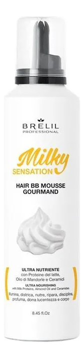 

Ультра питательный мусс для волос Milky Sensation Hair ВВ Mouse Gourmand: Мусс 250мл, Ультра питательный мусс для волос Milky Sensation Hair ВВ Mouse Gourmand
