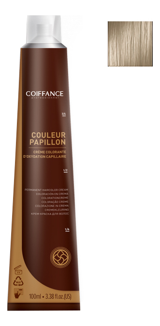 

Крем-краска для волос Couleur Papillon 100мл: 9.13 Блондин пепельно-золотистый, Крем-краска для волос Couleur Papillon 100мл