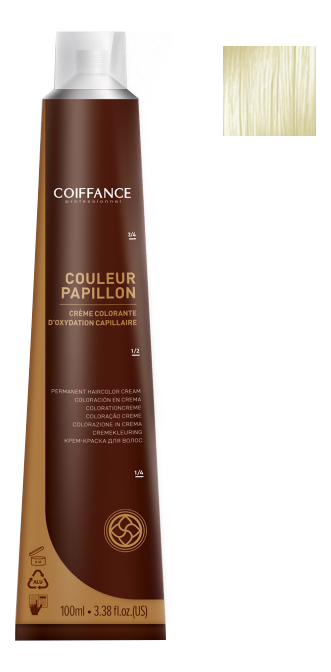 

Крем-краска для волос Couleur Papillon 100мл: 1000 Ультра-светлый блондин натуральный, Крем-краска для волос Couleur Papillon 100мл