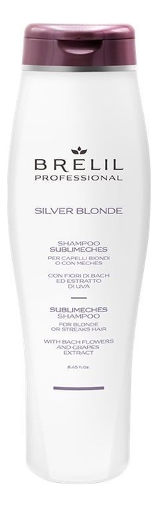цена Шампунь для волос Silver Blonde Sublimeches: Шампунь 250мл