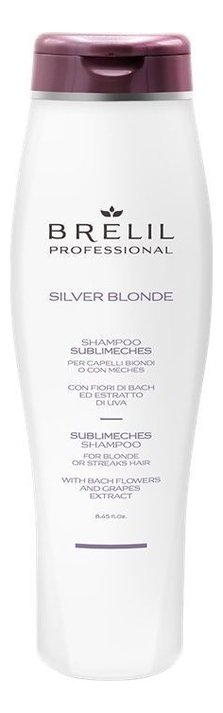 

Шампунь для волос Silver Blonde Sublimeches: Шампунь 250мл, Шампунь для волос Silver Blonde Sublimeches