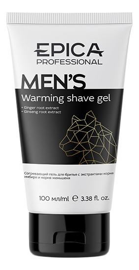 

Согревающий гель для бритья с экстрактом корня имбиря и женьшеня Men's 100мл