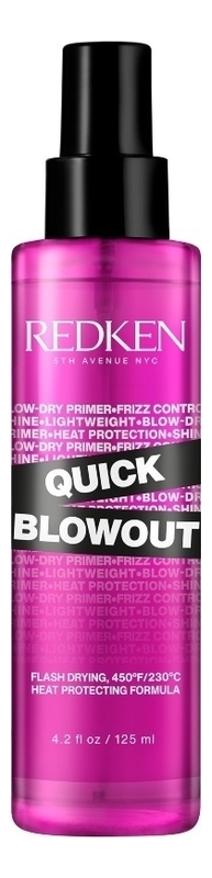 

Термозащитный спрей для волос Quick Blowout 125мл