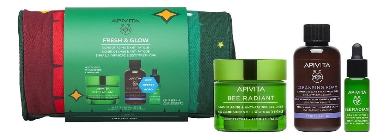 

Набор для лица Fresh And Glow (гель-крем с легкой текстурой 50мл + сыворотка активатор сияния 10мл + очищающая пенка 75мл)