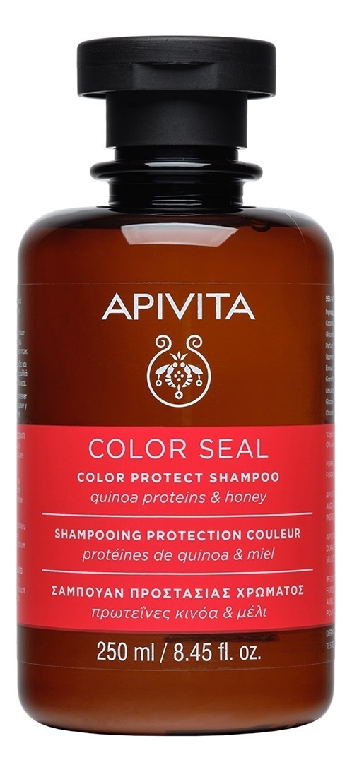 

Шампунь для окрашенных волос с протеинами киноа и медом Color Seal Protect Shampoo Quinoa Proteins & Honey: Шампунь 250мл, Шампунь для окрашенных волос с протеинами киноа и медом Color Seal Protect Shampoo Quinoa Proteins & Honey