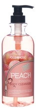 FoodaHolic Гель для душа с экстрактом персика Peach Essential Body Cleanser 750мл