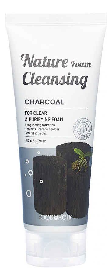 Пенка для умывания с древесным углем Nature Foam Cleansing Charcoal 150мл