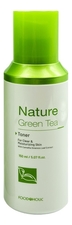 FoodaHolic Успокаивающий тонер для лица с экстрактом зеленого чая Nature Green Tea Toner 150мл