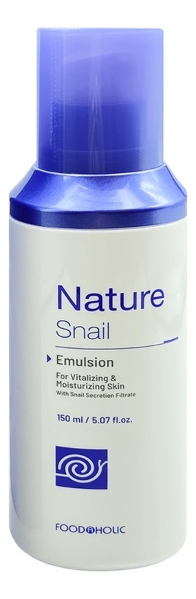 Восстанавливающая эмульсия для лица с муцином улитки Nature Snail Emulsion 150мл эмульсия для лица foodaholic эмульсия восстанавливающая с муцином улитки nature snail