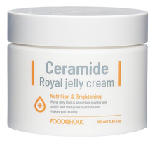 FoodaHolic Антивозрастной крем для лица с экстрактом маточного молочка Ceramide Royal Jelly Cream 100мл