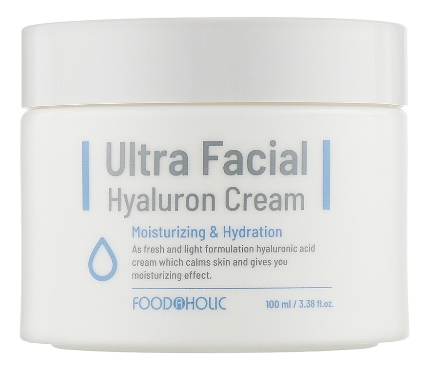 

Антивозрастной крем для лица с гиалуроновой кислотой Ultra Facial Hyaluron Cream 100мл
