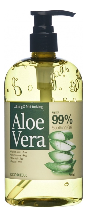 Успокаивающий гель с экстрактом алоэ вера Calming  Moisturizing Aloe Vera 99% Soothing Gel: Гель 500мл