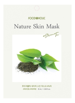 Тканевая маска для лица с экстрактом зеленого чая Nature Skin Mask Green Tea 25мл
