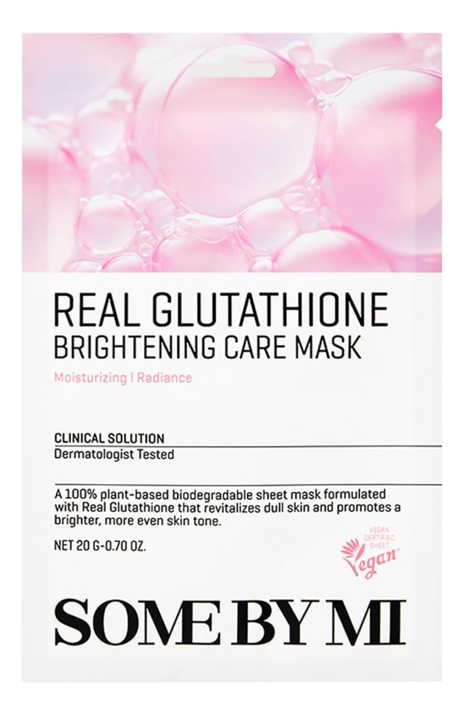 Тканевая маска для сияния кожи Real Glutathion Brightening Care Mask: Маска 20г тканевая маска для сияния кожи real glutathion brightening care mask маска 20г