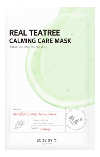 цена Тканевая маска для лица Real Teatree Calming Care Mask: Маска 20г