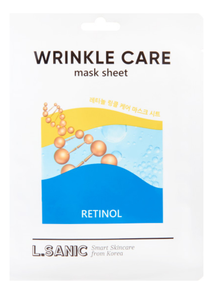 

Маска для лица Retinol Wrinkle Care Mask Sheet: Маска 1шт, Маска для лица Retinol Wrinkle Care Mask Sheet