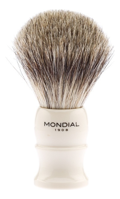 Купить Помазок для бритья барсучий ворс PB-67-II-M (цвет слоновая кость), Mondial