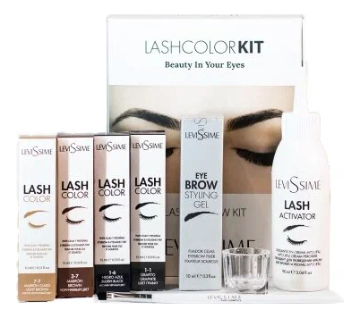 

Набор для окрашивания бровей Lash Color (краска 7-7, 3-7, 1-6, 1-1 4*15мл + оксидант Lash Activator 6V 1,8% 90мл + гель-маска с эффектом фиксации цвета Styling Gel 10мл + кисть + емкость для смешивания краски)