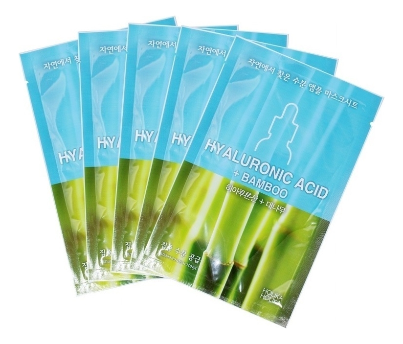 

Тканевая маска для лица с гиалуроновой кислотой Ampoule Essence Mask Sheet Hyaluronic Acid + Bamboo 18мл: Маска 5шт, Тканевая маска для лица с гиалуроновой кислотой Ampoule Essence Mask Sheet Hyaluronic Acid + Bamboo 18мл