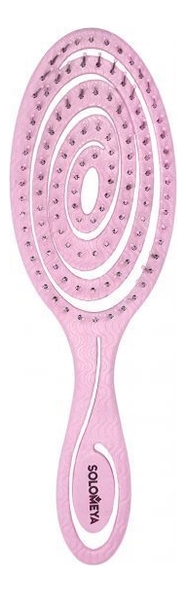 

Массажная расческа для волос Detangling Bio Hair Brush Light Pink