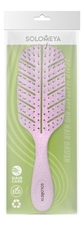 Solomeya Массажная расческа для волос Scalp Massage Bio Hair Brush Light Pink