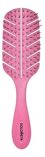 Купить Массажная расческа для волос Scalp Massage Bio Hair Brush Mini Pink, Solomeya