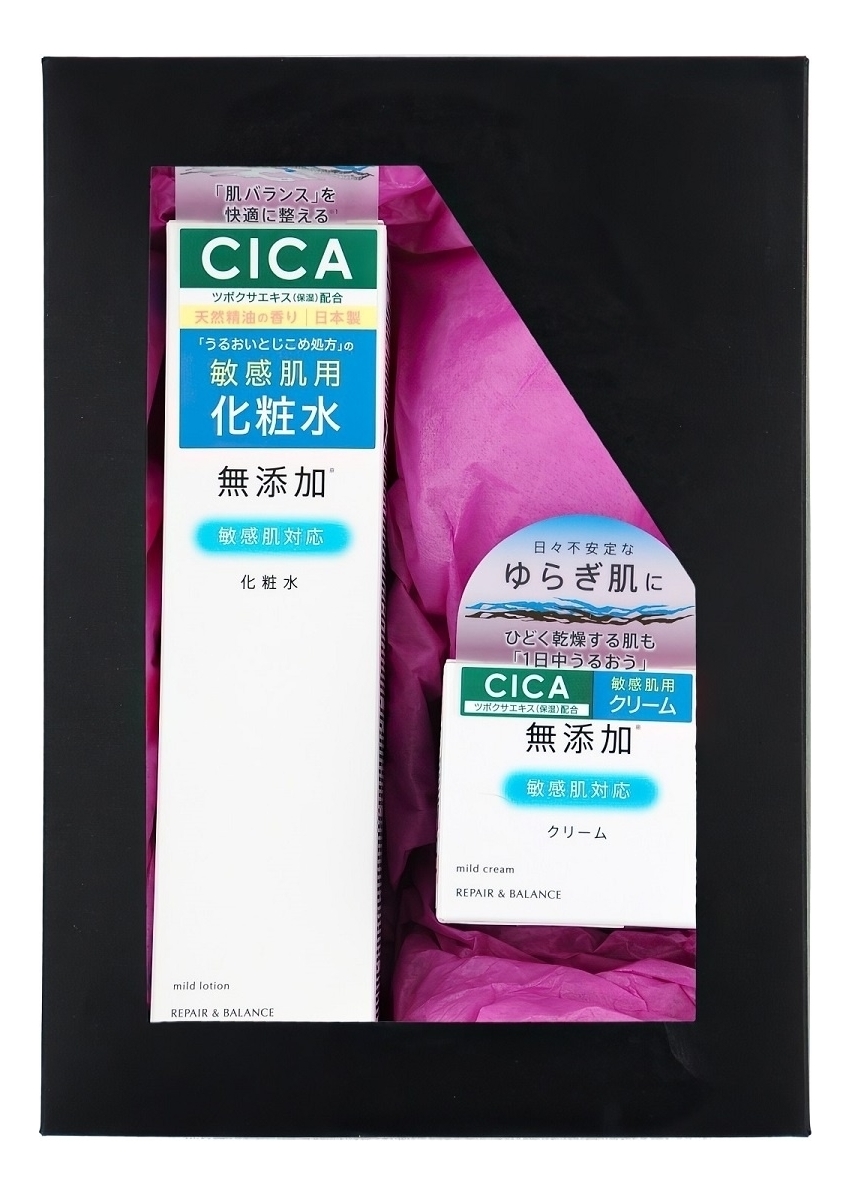 

Набор для лица Восстановление и баланс Repair & Balance Cica (крем Mild Cream 45г + лосьон Mild Lotion 195мл)