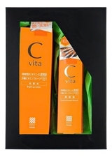 Meishoku Набор для лица с витамином C Vita (антиоксидантная концентрированная сыворотка Concentrated Serum 30г + антиоксидантный лосьон Bright Up Lotion 150мл)