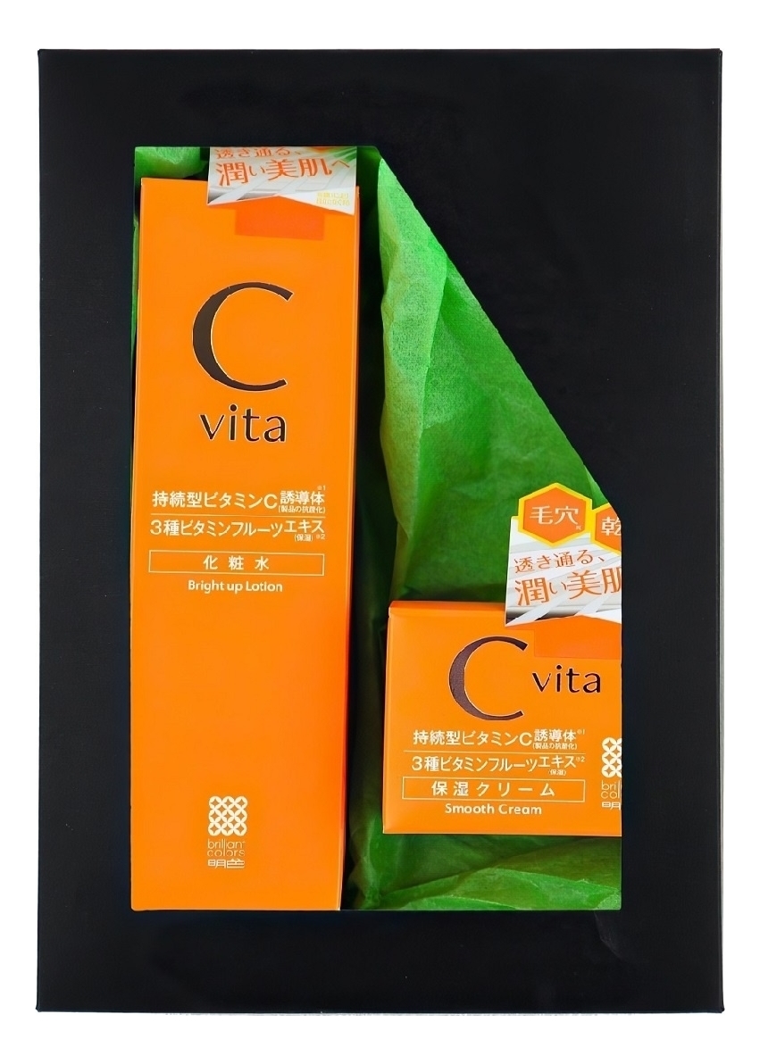 

Набор для лица с витамином C Vita (антиоксидантный лосьон Bright Up Lotion 150мл + смягчающий крем Smooth Cream 45г)