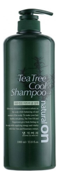 

Шампунь для волос с маслом чайного дерева Naturalon Tea Tree Cool Shampoo: Шампунь 1000мл, Шампунь для волос с маслом чайного дерева Naturalon Tea Tree Cool Shampoo
