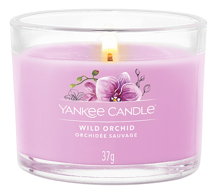 Купить Ароматическая свеча Wild Orchid: свеча 37г, Yankee Candle